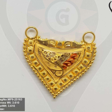 916 gold trending mangalsura pendant by 